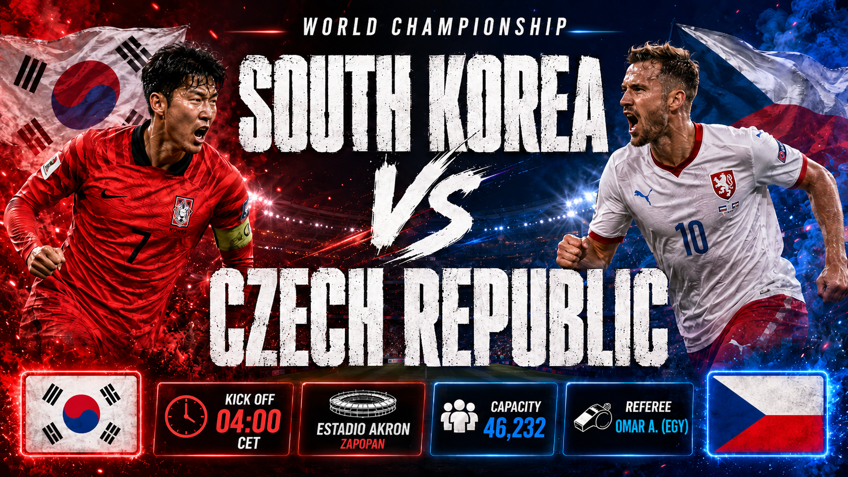 Zuid-Korea - Tsjechië : Tactische strijd in de Mexicaanse hitte test de WK-ambities