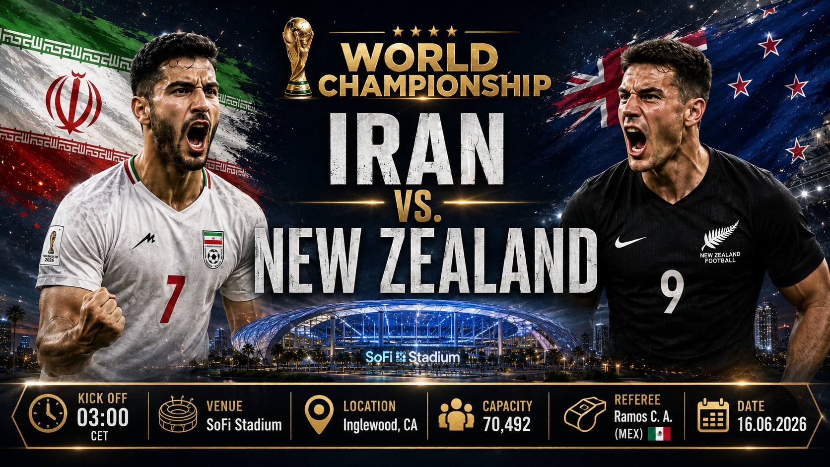 Iran - Nieuw-Zeeland : Logistieke nachtmerrie voor Team Melli tegen oceanische underdog